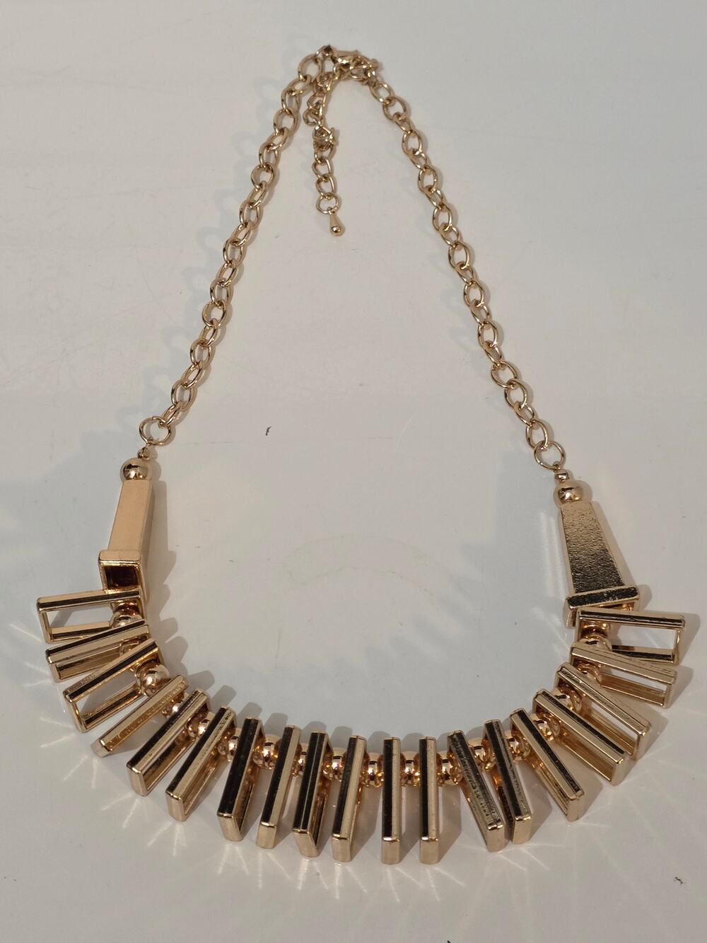 Vintage Gold Tone 21" Chunky Necklace